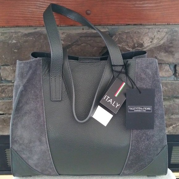 ***FINAL SALE*** Authentic Valentina Fiore Italian Leather Tote - Picture 7 of 16